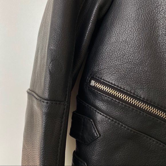 NWT H&M Premium Genuine Real Leather Jacket - Picture 8 of 16
